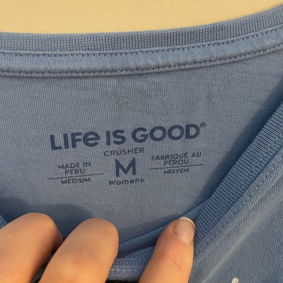 Life Is Good Blue Short Sleeve Tee - Picture 5 of 9